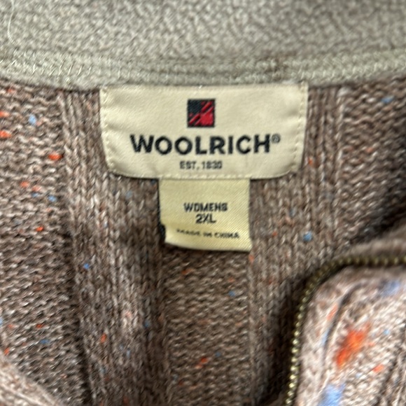 Woolrich 1/4 Zip Women’s Wool-blend Sweater 2XL - Picture 3 of 8